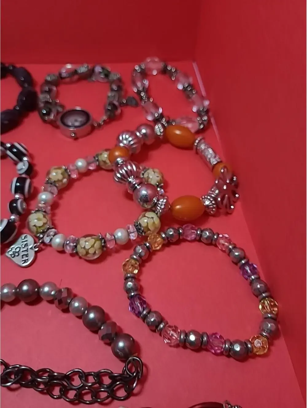 20 Vintage-Now Stretchable Beaded Bracelets